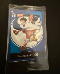 One piece dodgers luffy trading card