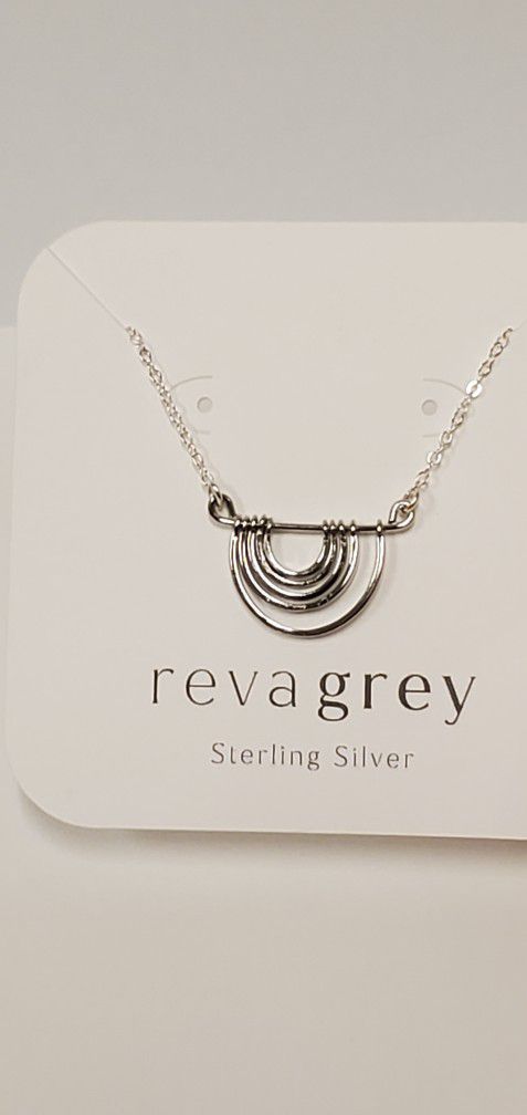 Reva Gray Sterling Silver Layering Pendant Necklace
