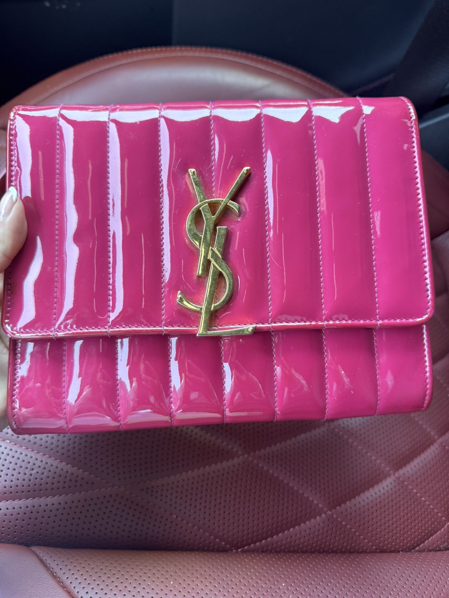 YSL Small Crossbody Bag. “Vicky Chain Wallet”