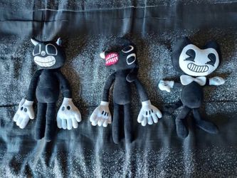 Cartoon Cat, Dog & Bendi Plushies
