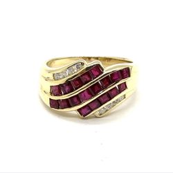 14K YG Diamond Stone Ring EPJ029395