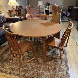 Classic Solid Wood Dining Table – $150 OBO
