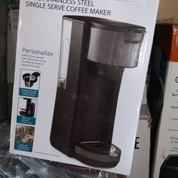 Black Stainless Steel Coffee Single 
