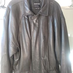 Andrew Marc Additions Leather Trenchcoat Men Size M 