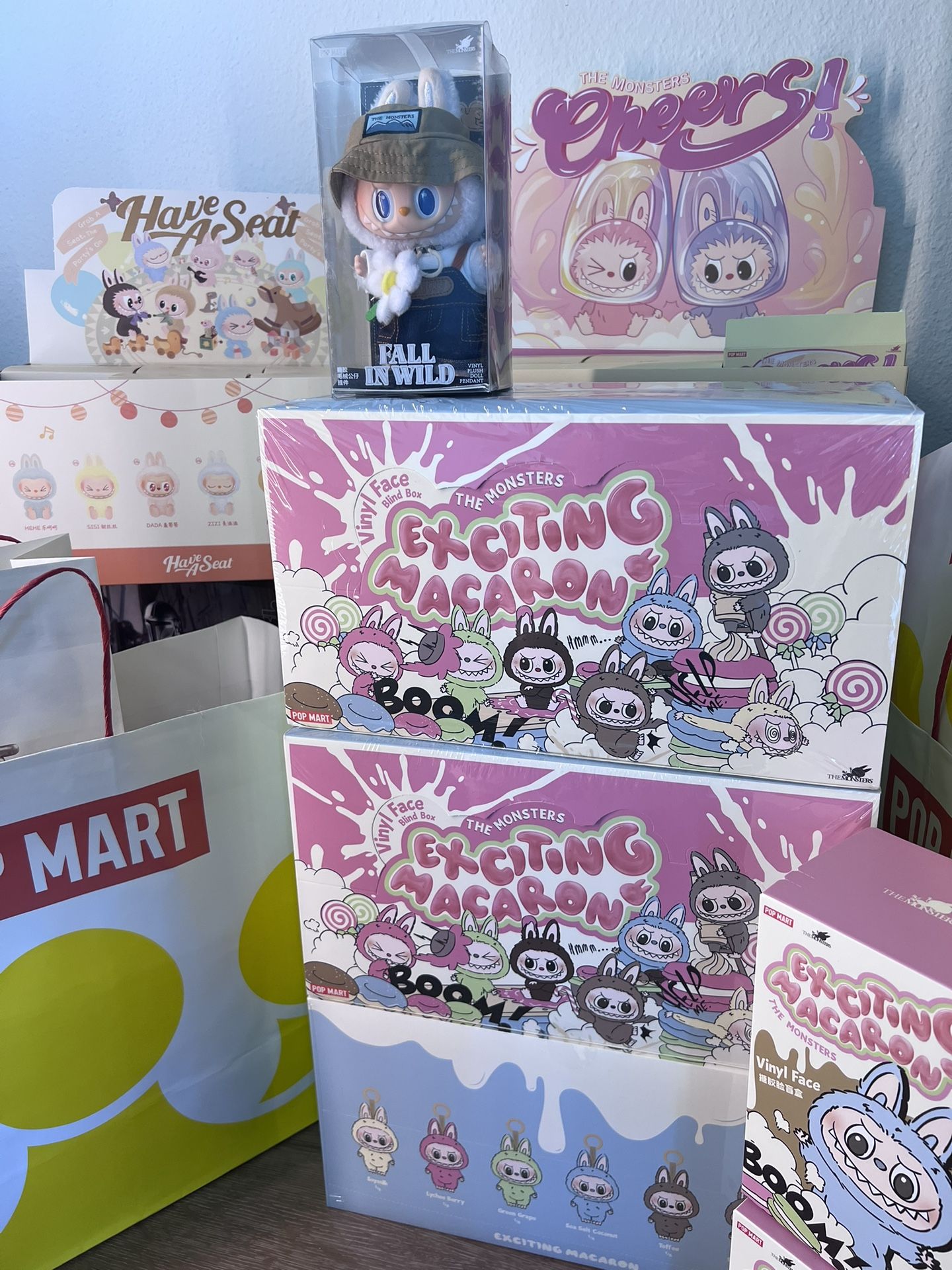 POPMART NEW SEALED Labubu Monsters Exciting Macaron vinyl || Single Blind Box or whole box