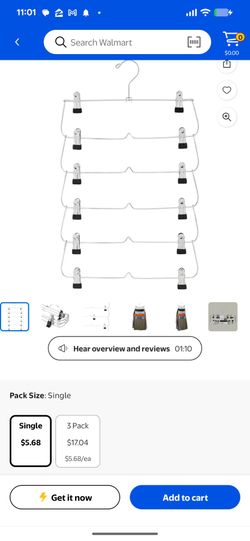 Multi-Tier skirt hanger.