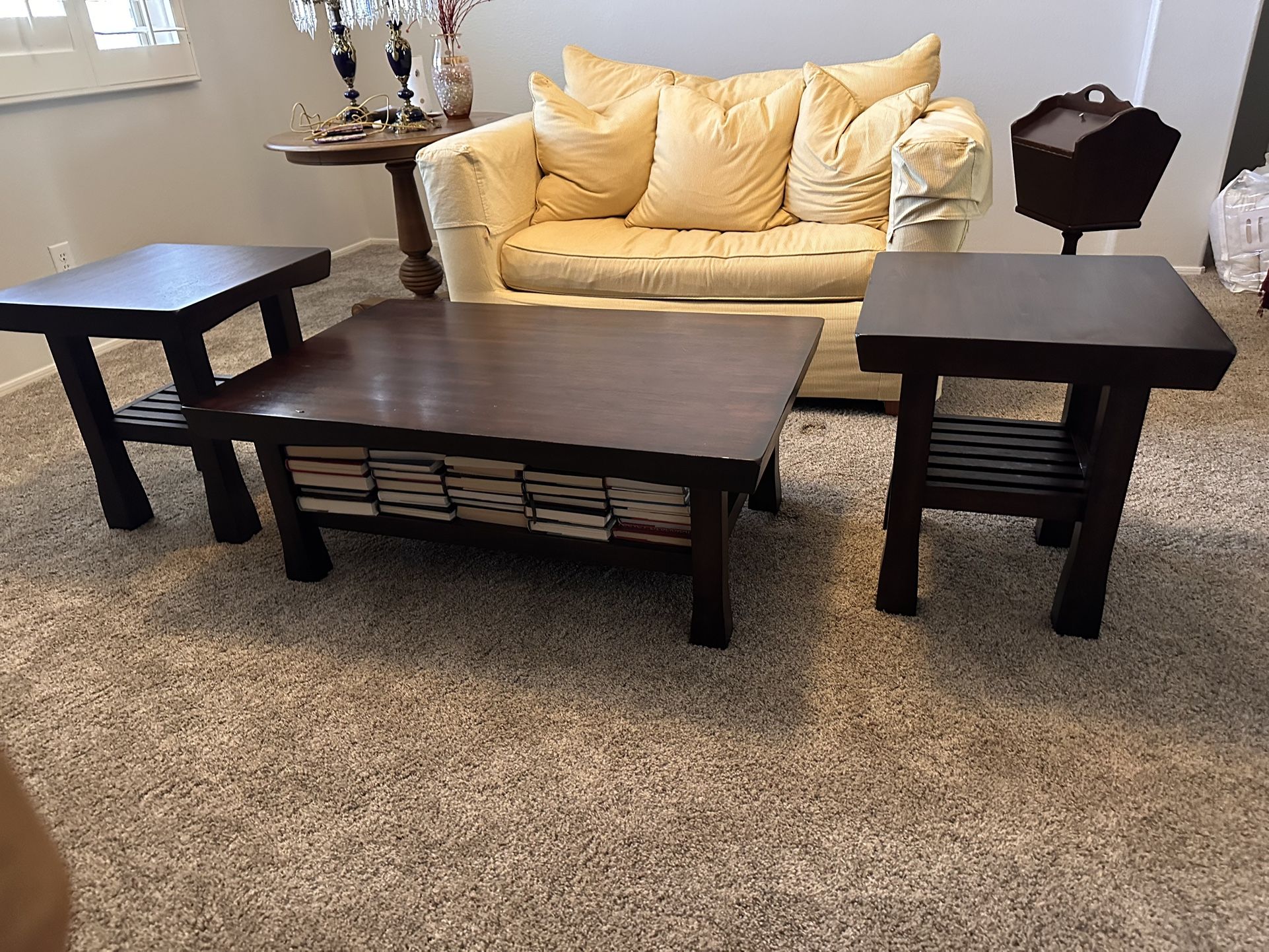 Set If Coffee Table And End Tables