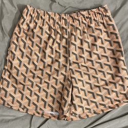Bravest Studios Orange Paris Mesh Shorts M