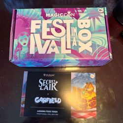2026 MTG Magic the Gathering Secret Lair Festival in a Box Amsterdam + GARFIELD TOKEN