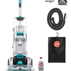 Hoover SmartWash+ Turquoise Carpet Cleaner Shampooer with Auto-Clean Technology