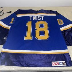 Tony Twist Ccm St. Louis Blues Mic Jersey Mens Xl Clean Vintage NHL 90s NHL Sewn