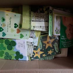 Box Full Of Hallmark Saint Batrick's Day  All For $4  Great Deal In Weeki Wachee Spring Hill