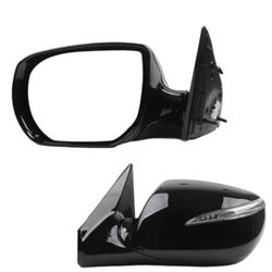 Dasbecan Left Driver Side Door Mirror Compatible with 2013-2018 Hyundai Santa Fe Sport 