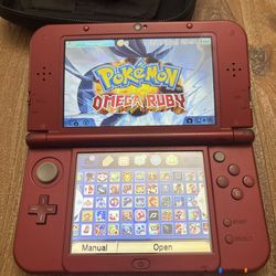 Loaded Nintendo 3DS XL Red Handheld System