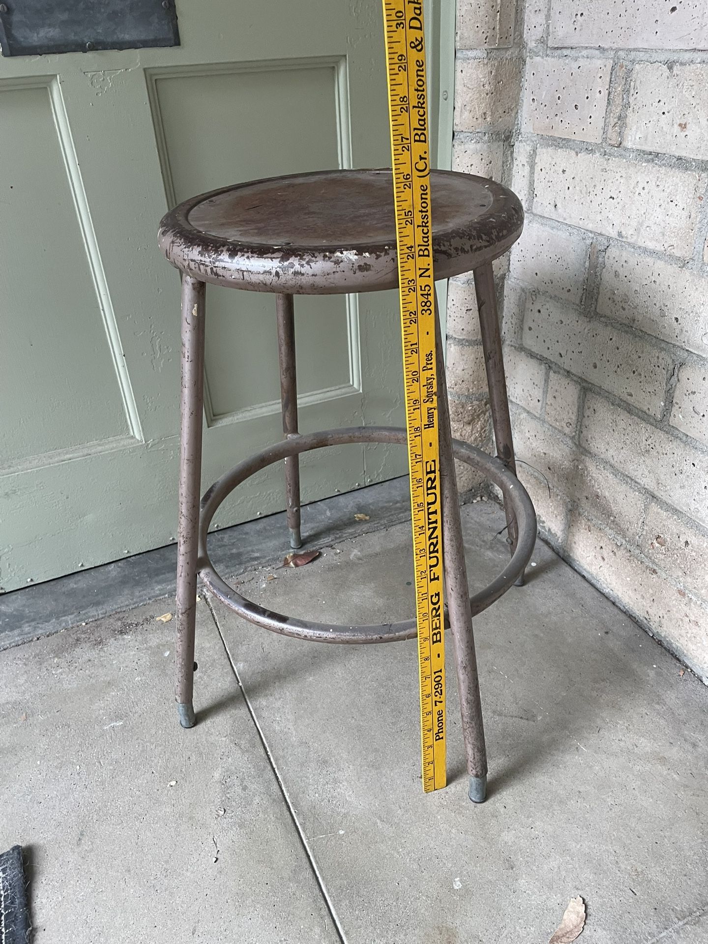 Stool Industrial Vintage Steel