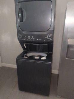 G.E. stacked washer and dryer