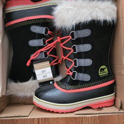 Sorel Girls Youth Joan Of Arctic Snow Boots Youth Size  3