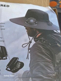solar powered fan hat