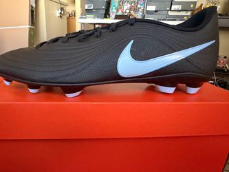 Nike Soccer Cleats Black with Light Blue Swoosh