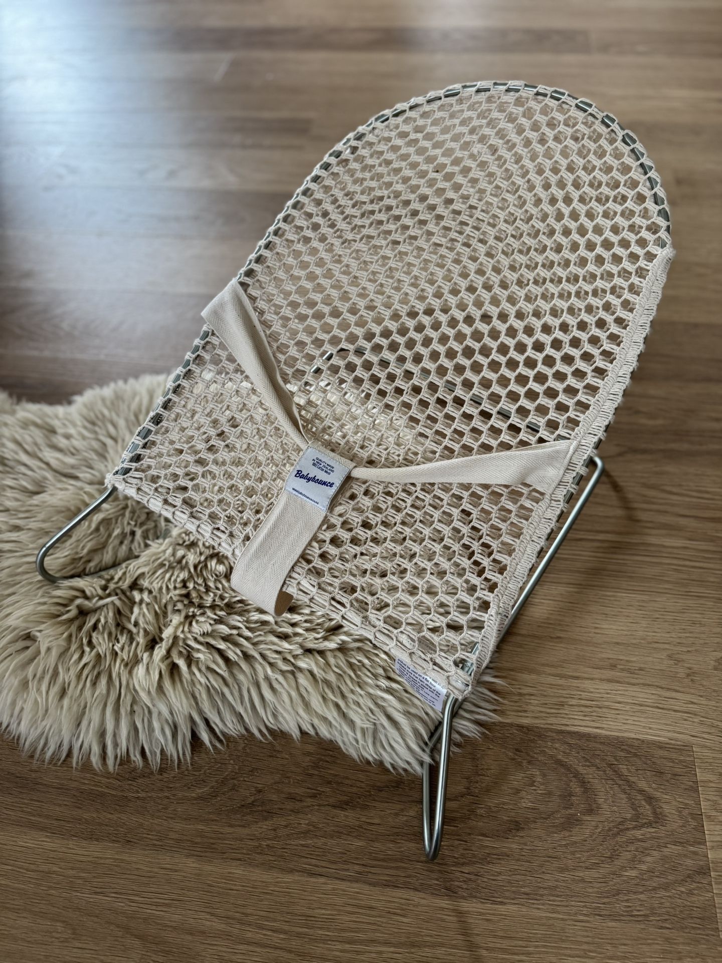 Baby Infant Bouncinette Bouncer - Minimalist Bohemian Natural