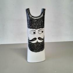 Vintage Black Russian Decanter Bottle Lagardo Tackett era Mid Century Mcm 