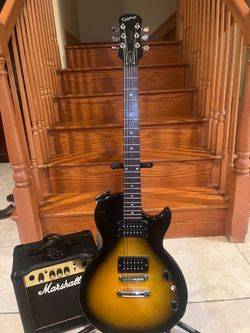 Epiphone Les Paul w/ Marshall Amp