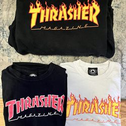 Thrasher Hoodie + Shirts Bundle