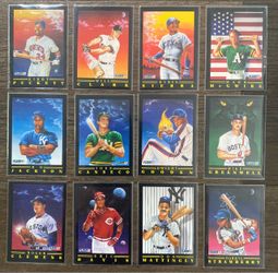Complete 1991 Fleer Pro-Visions Baseball Insert Set – All 12 Cards!