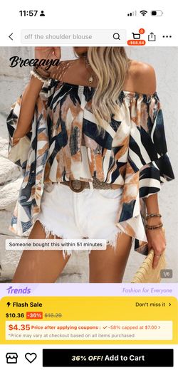 Off the shoulder shirt