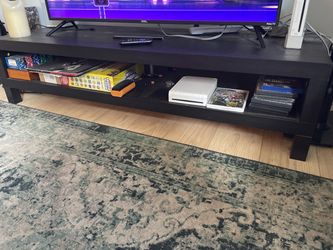 Black Wood TV Stand