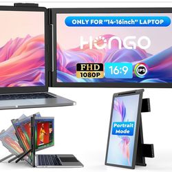 Laptop Screen Extender,14" FHD 1080P IPS Dual Screen,Attachment Screen
