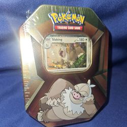 Pokémon TCG: Slaking Triple Wammy Collectors Tin With 3 Booster Pks!