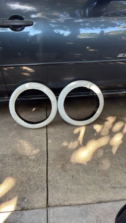 White 16in Bike Tire