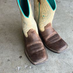 ARIAT Quickdraw Girls' Toddler-Youth Boot Size 11