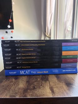 Kaplan MCAT Prep 6th Edition – 8 Book Study Set