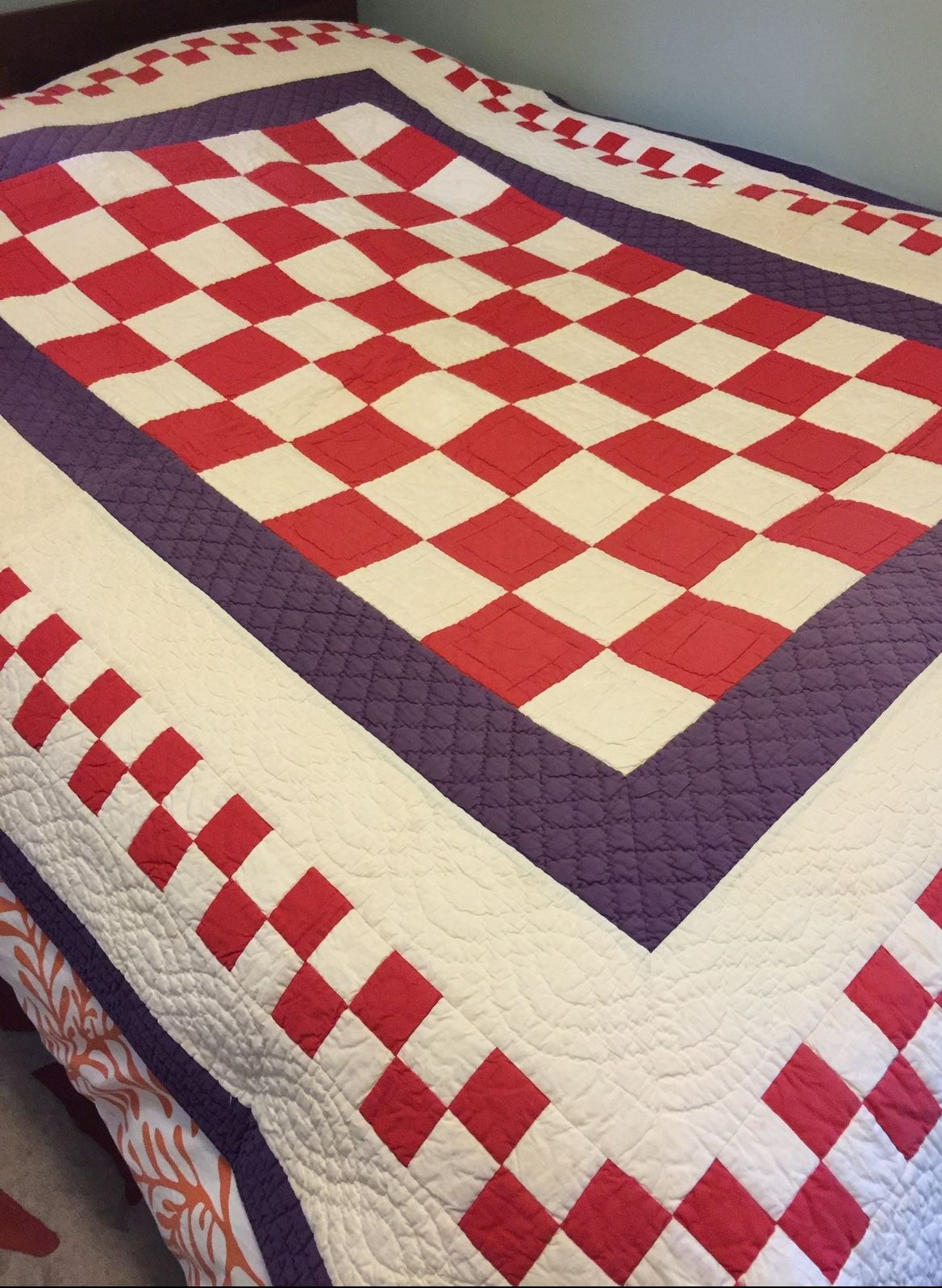 Handmade Quit Blanket Queen Bed