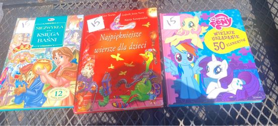 Large Hardcover Kids Books in Polish, $15 each, selling for a friend
