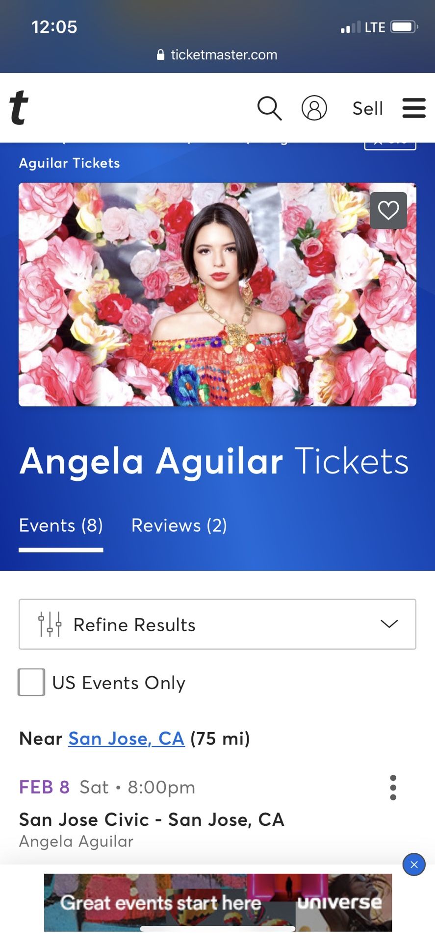 Ángela Aguilar Tikets 2