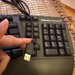 Fellowes Microban ergonomic keyboard