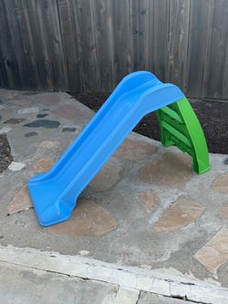 Toddler First Slide – Blue & Green Indoor/Outdoor Kids Slide