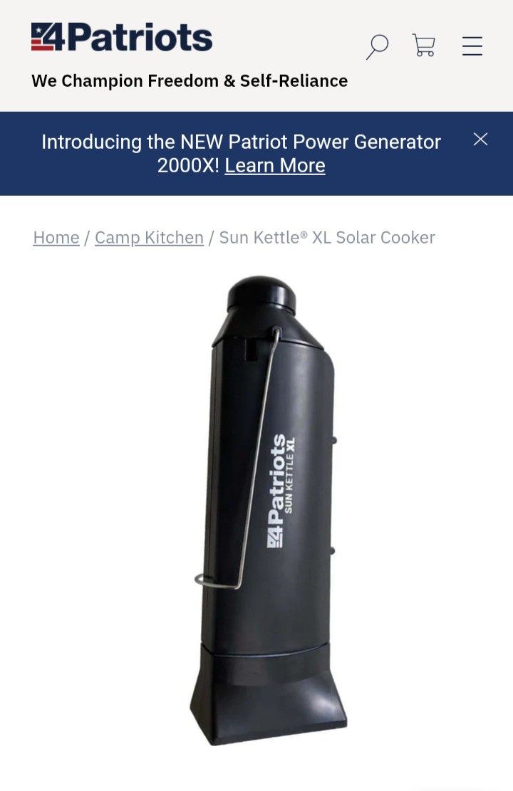 4Patriots Solar Kettle Xl