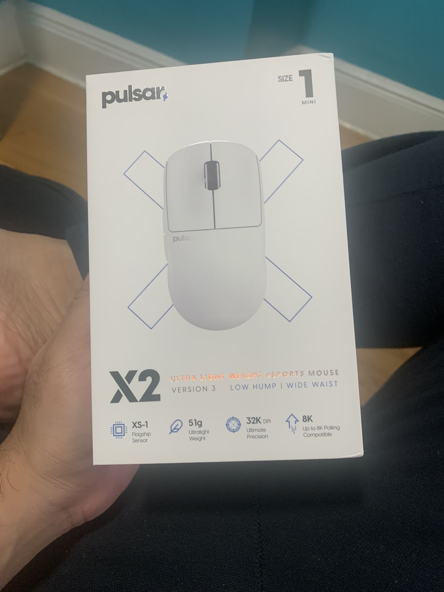Pulsar X2 V3 white gaming Mouse