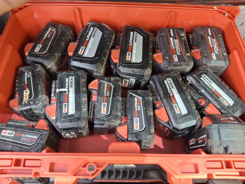 Milwaukee M18 Battery's Avialable