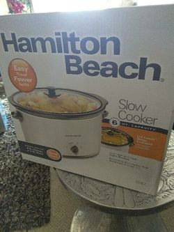 *BRAND NEW IN BOX NEVER USED HAMILTON BEACH 6QT SLOW COOKER