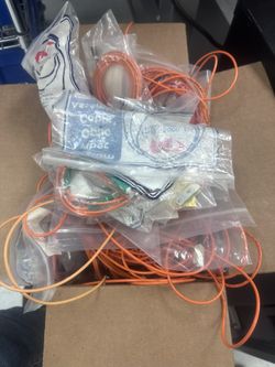 Box Of Orange Fiber Optic Cable
