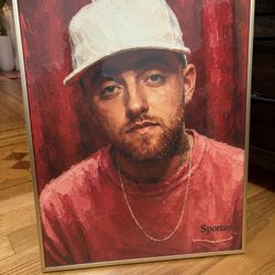 Mac miller Canvas Painting Print With Frame 16” x 20”