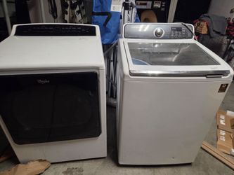 Whirlpool Dryer and Samsung Top-Load Washer Set