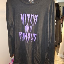 Hot Topic Witch And Famous Long Sleeve Dress