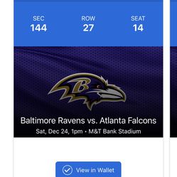 Baltimore Ravens VS Atlanta falcons 