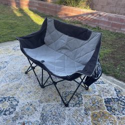 Double Camping Chair / Loveseat Folding Camp Chair